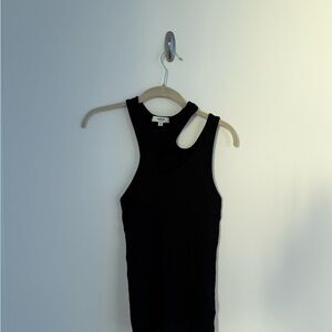 Agolde Black Cutout Tank Top